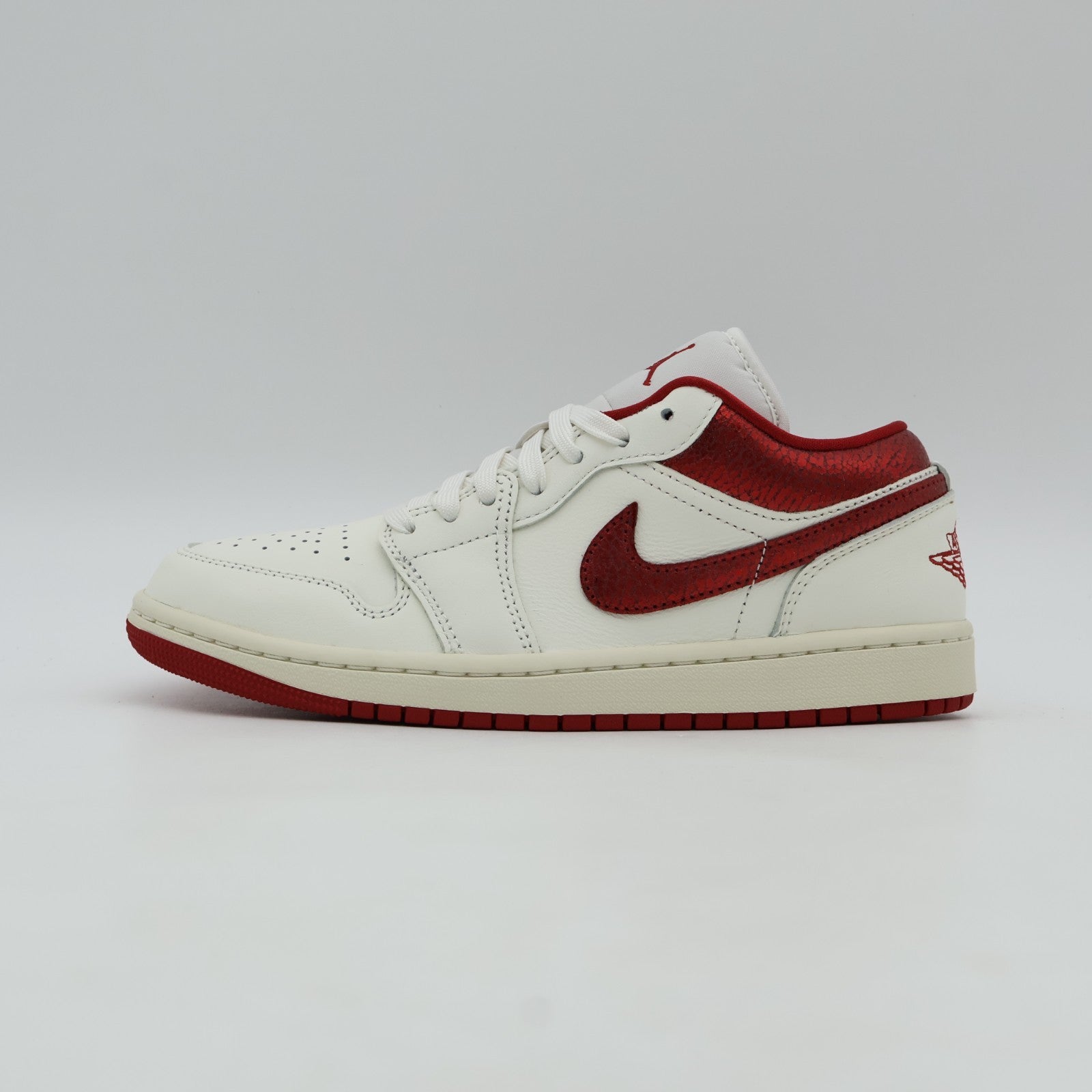 HJ9338-106 Nike  Air Jordan 1 Low SE Sail Team Red Varsity Red (Women's)