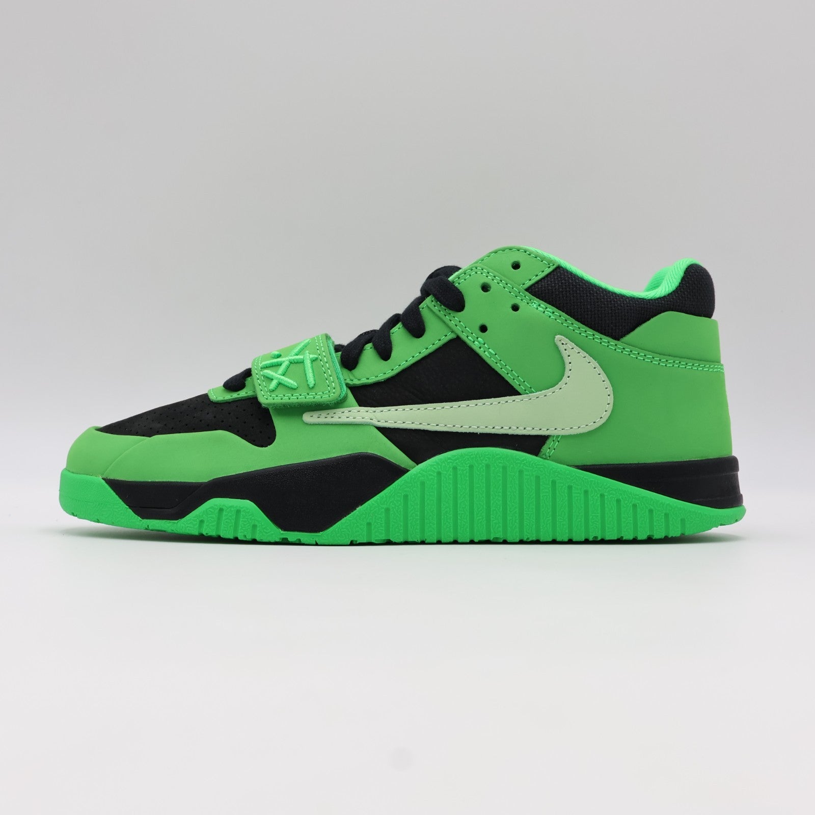 IM9113-300 Travis Scott Ã Nike Jordan Jumpman Jack CJ1 T-Rexx Green Spark(Men's)
