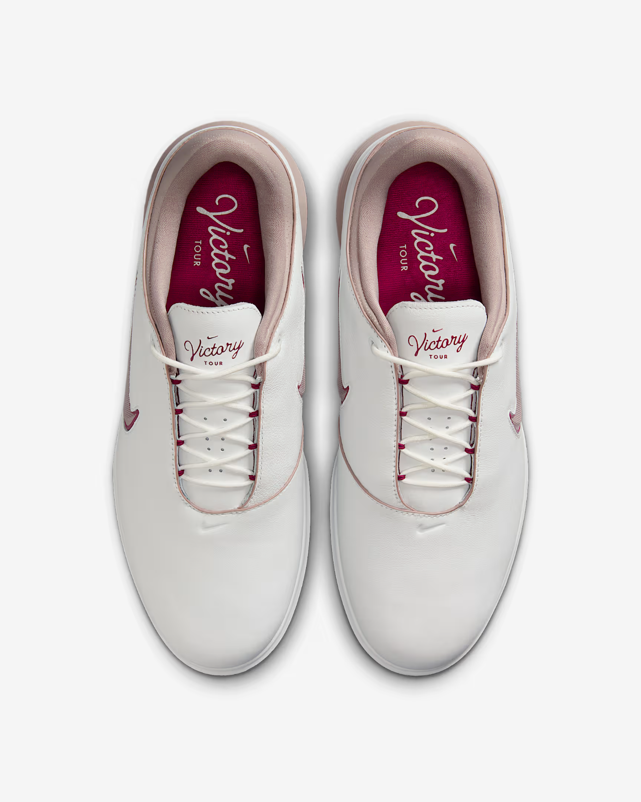 HM6542-102 Nike Victory Tour 4 Golf Shoes (Wide) Summit White Taupe Grey (Men's)