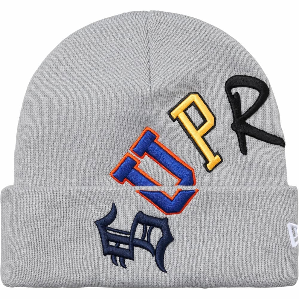 Supreme New Era Arc Beanie Grey