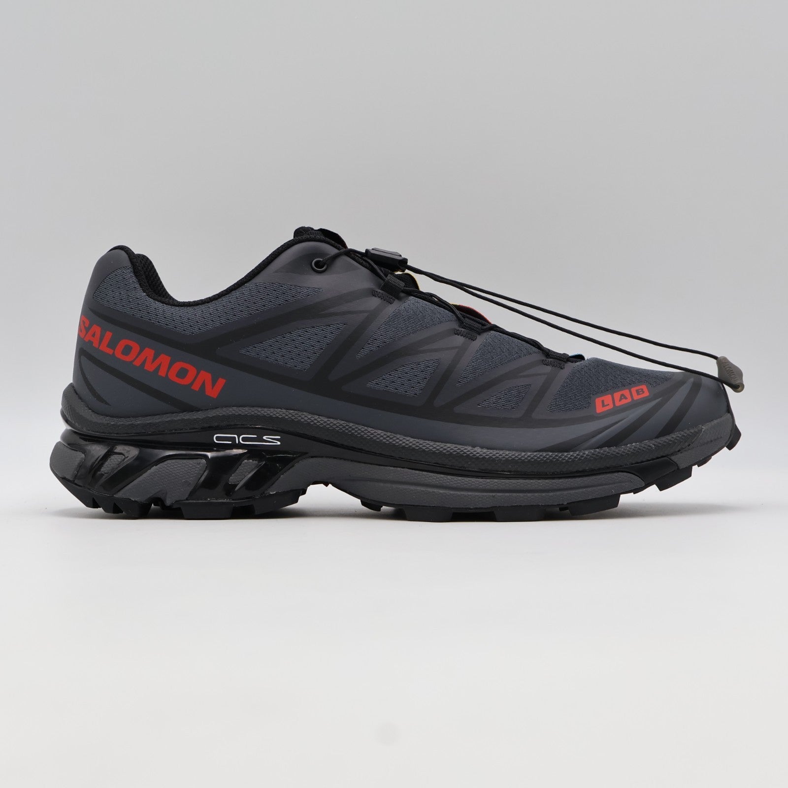 L49130300 JJJJound Salomon XT-6 Ebony Black Fiery Red (Men's)