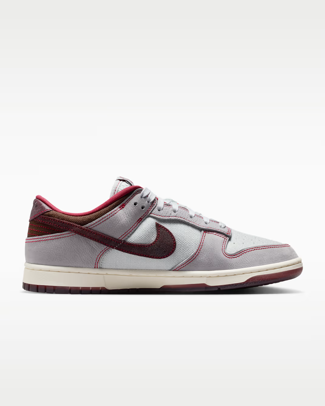 IH1942-001 Nike Dunk Low Retro SE Pure Platinum Burgundy Crush (Men's)