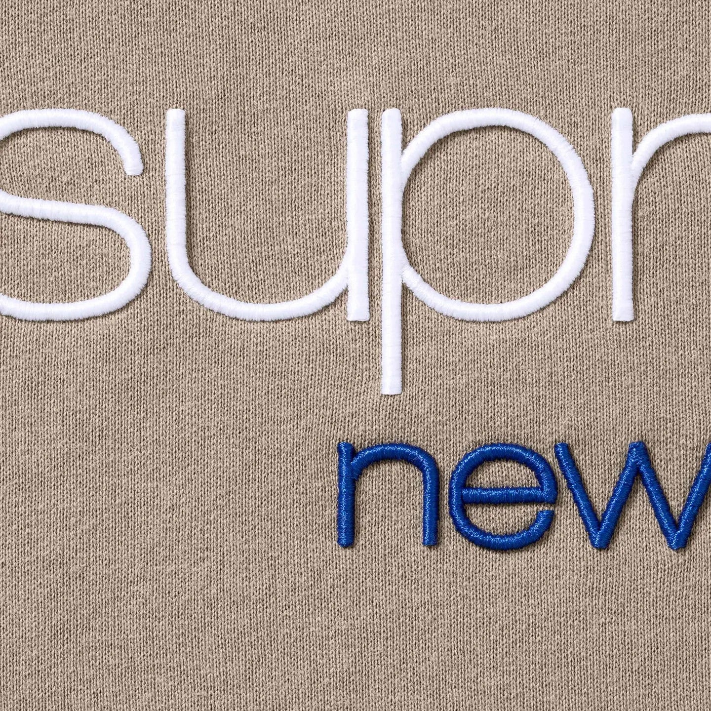 Supreme Classic Logo Hooded Sweatshirt Taupe