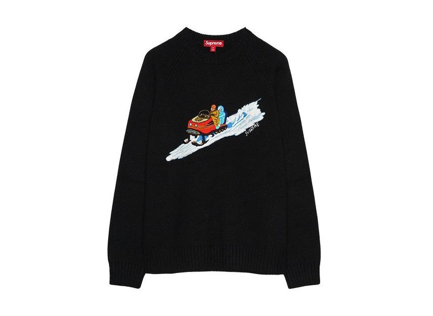 Supreme Snowmobile Sweater Black