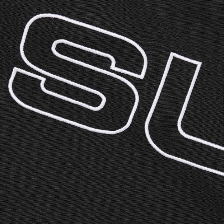 Supreme Spellout Embroidered Ripstop Track Jacket Black
