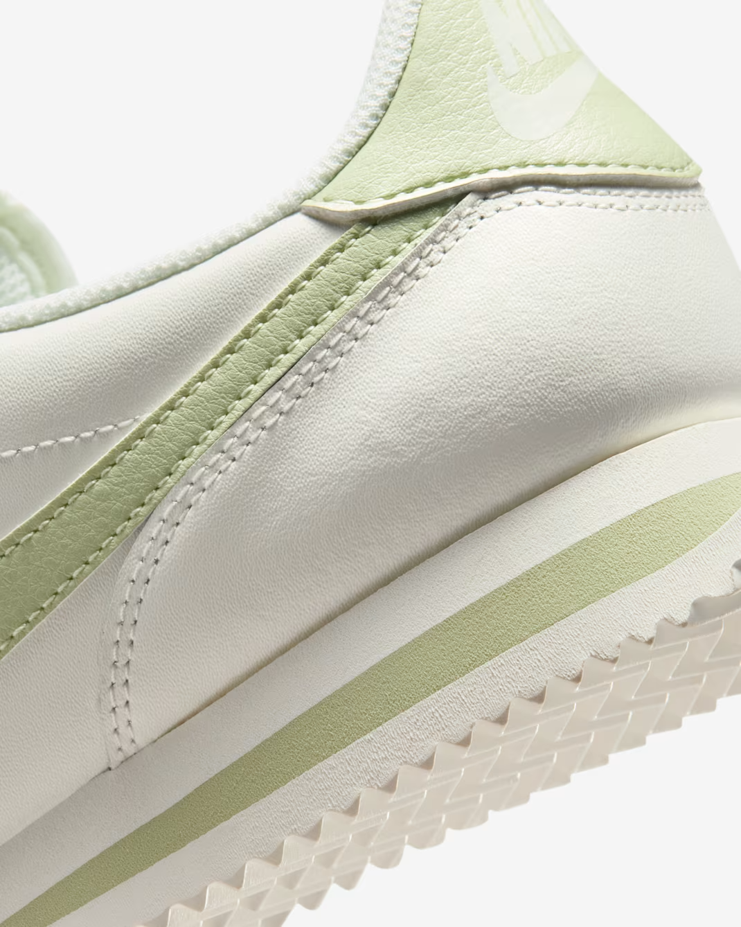 DN1791-117 Nike Cortez Leather Sail Olive Aura (Women's)