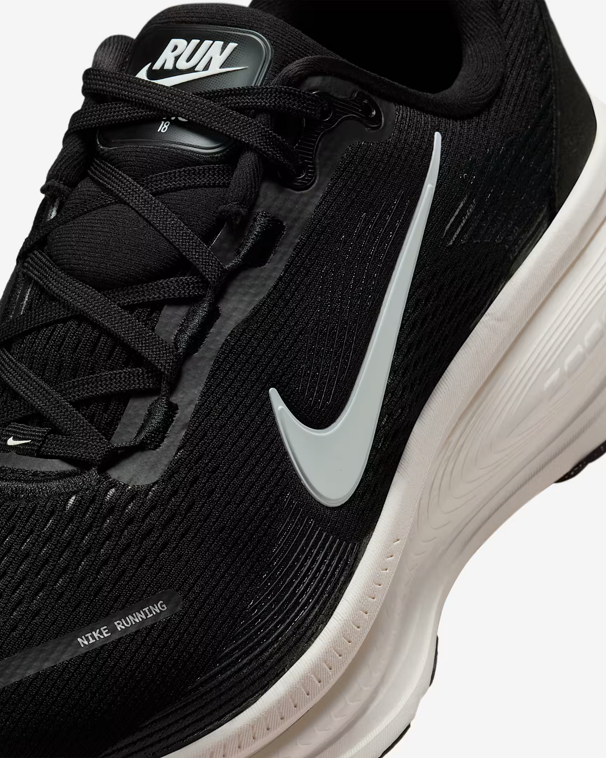 IF0515-002 Nike Vomero 18 Black Coconut Milk Light Iron Ore  (Women's)