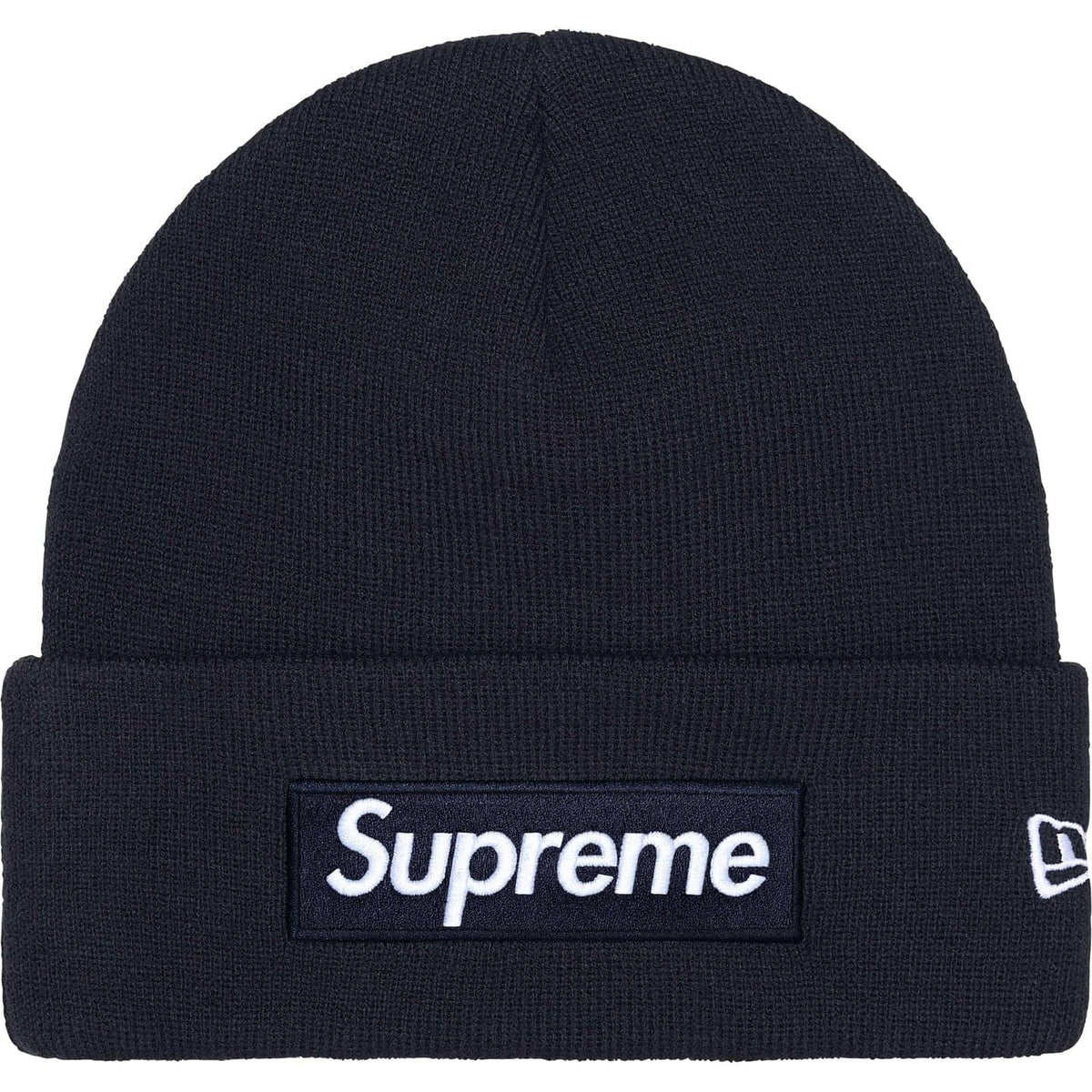 Supreme New Era Box Logo Beanie (25FW) Navy