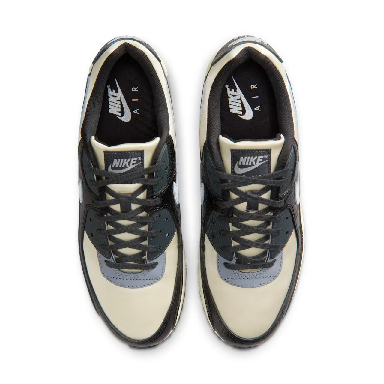 IO4468-100 Nike Air Max 90 Coconut Milk Black (Men's)