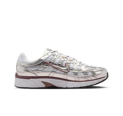 BV1021-110 Nike P-6000 White Metallic Silver Black Tattoo (Women's)