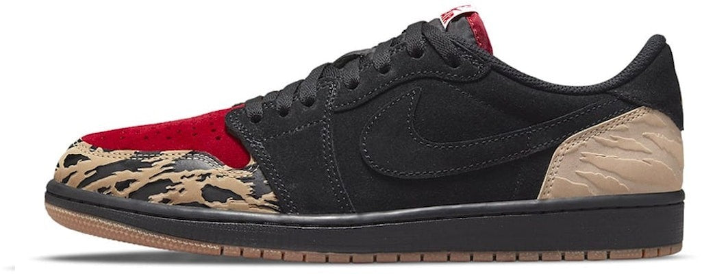 DN3400-001 Sole Fly Ã Nike Air Jordan 1 Low "Black and Sport Red" (Men's)