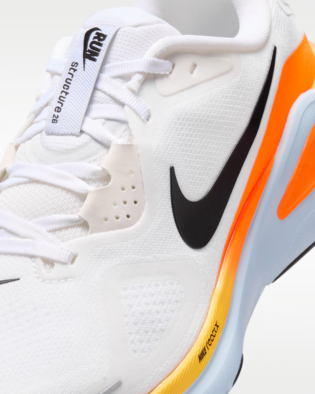 HJ1102-107 Nike Structure 26 White Total Orange (Men's)