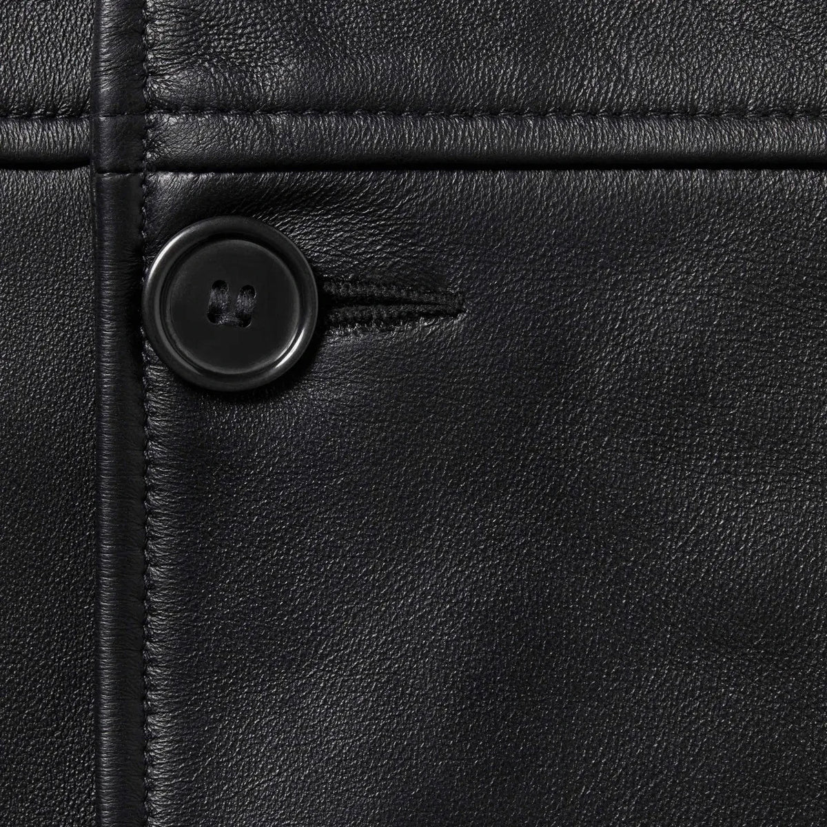 Supreme Schott Leather Car Coat Black