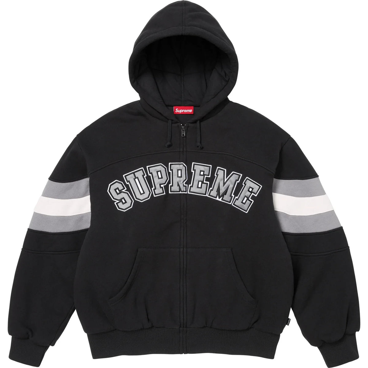 Supreme Filled Zip Up Hooded Sweatshirt Black