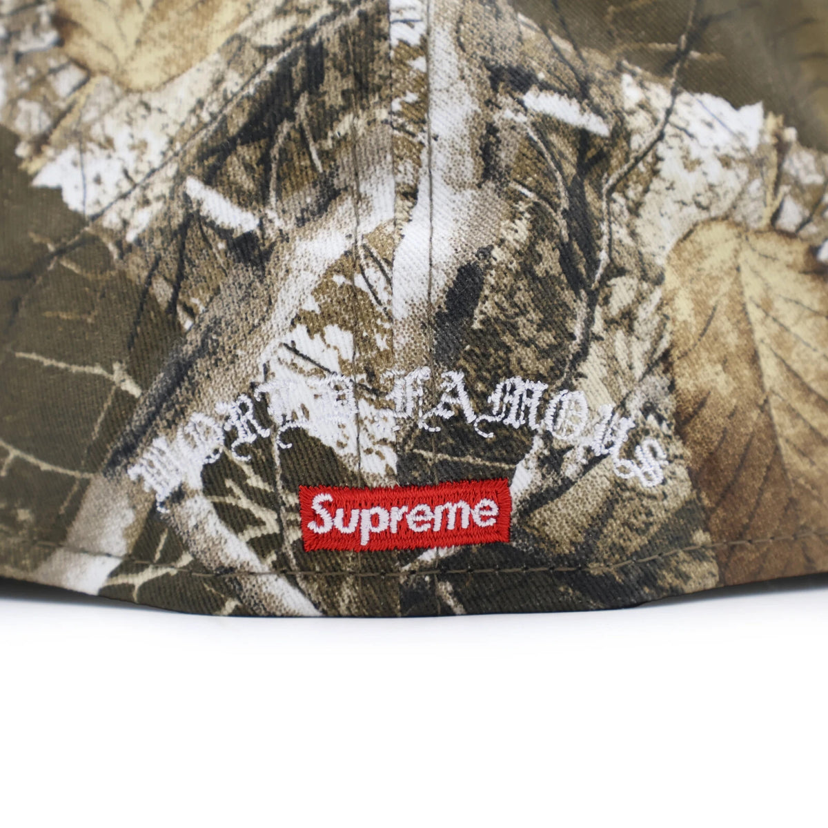 Supreme Gold Cross S Logo New Era RealTree Camo