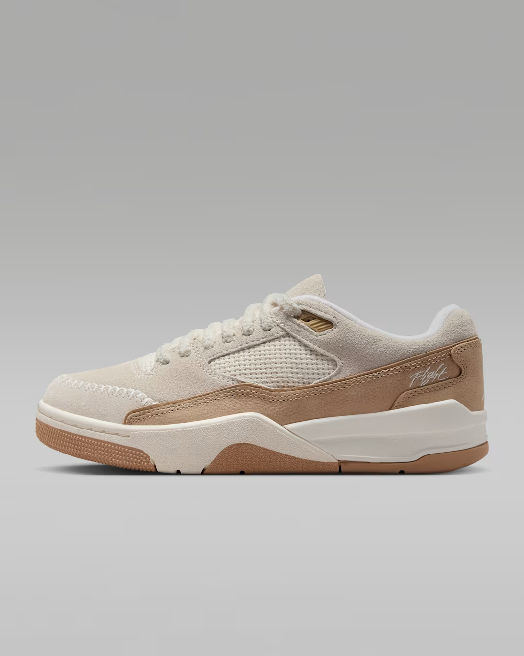 IB4414-120 Jordan Flight Court SE Shoes Light Allwood Brown Hemp (Women's)