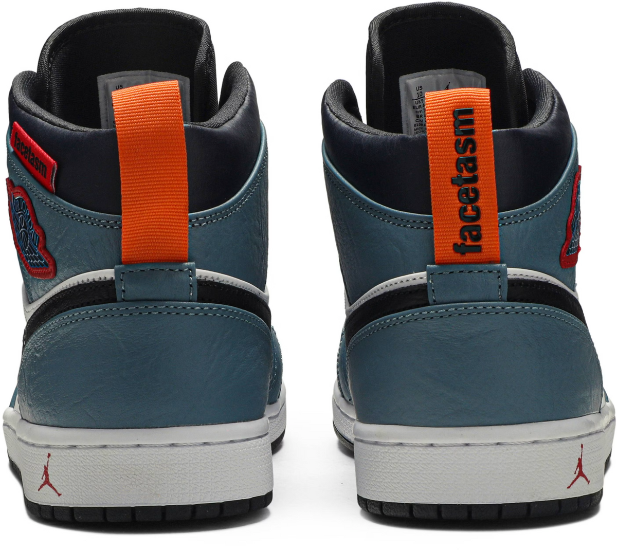 CU2802-100 FACETASM Ã Nike Air Jordan 1 Mid "White/Navy" (Men's)