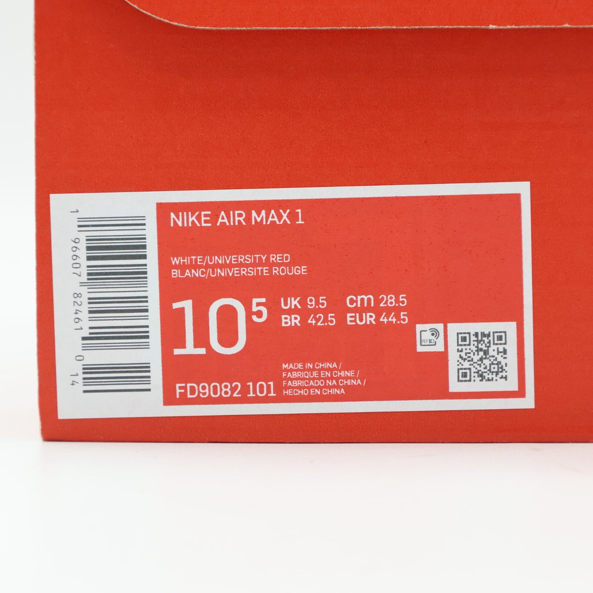 FD9082-101 Nike Air Max 1 Chili 2.0