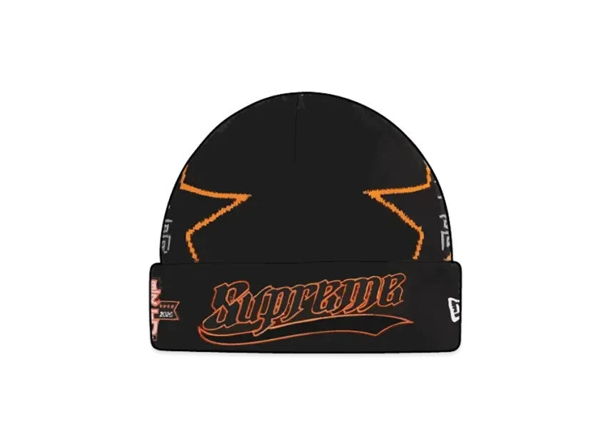Supreme New Era Stars Beanie "Black"