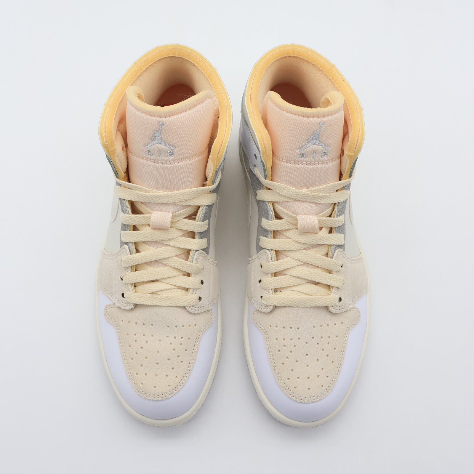 DM9652-100 Nike Air Jordan 1 Mid SE Craft Inside Out White Grey Phantom (Men's)