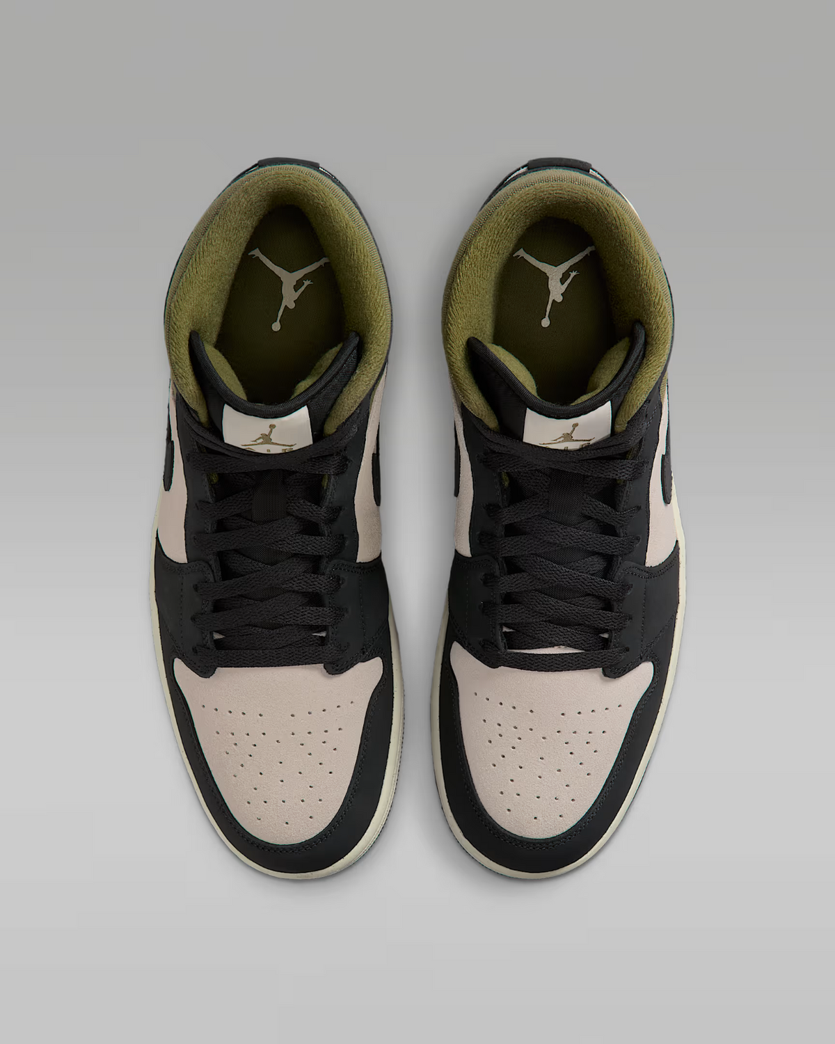 HV4091-102 Nike Air Jordan 1 Mid SE Light Orewood Brown Medium Olive Sail(Men's)
