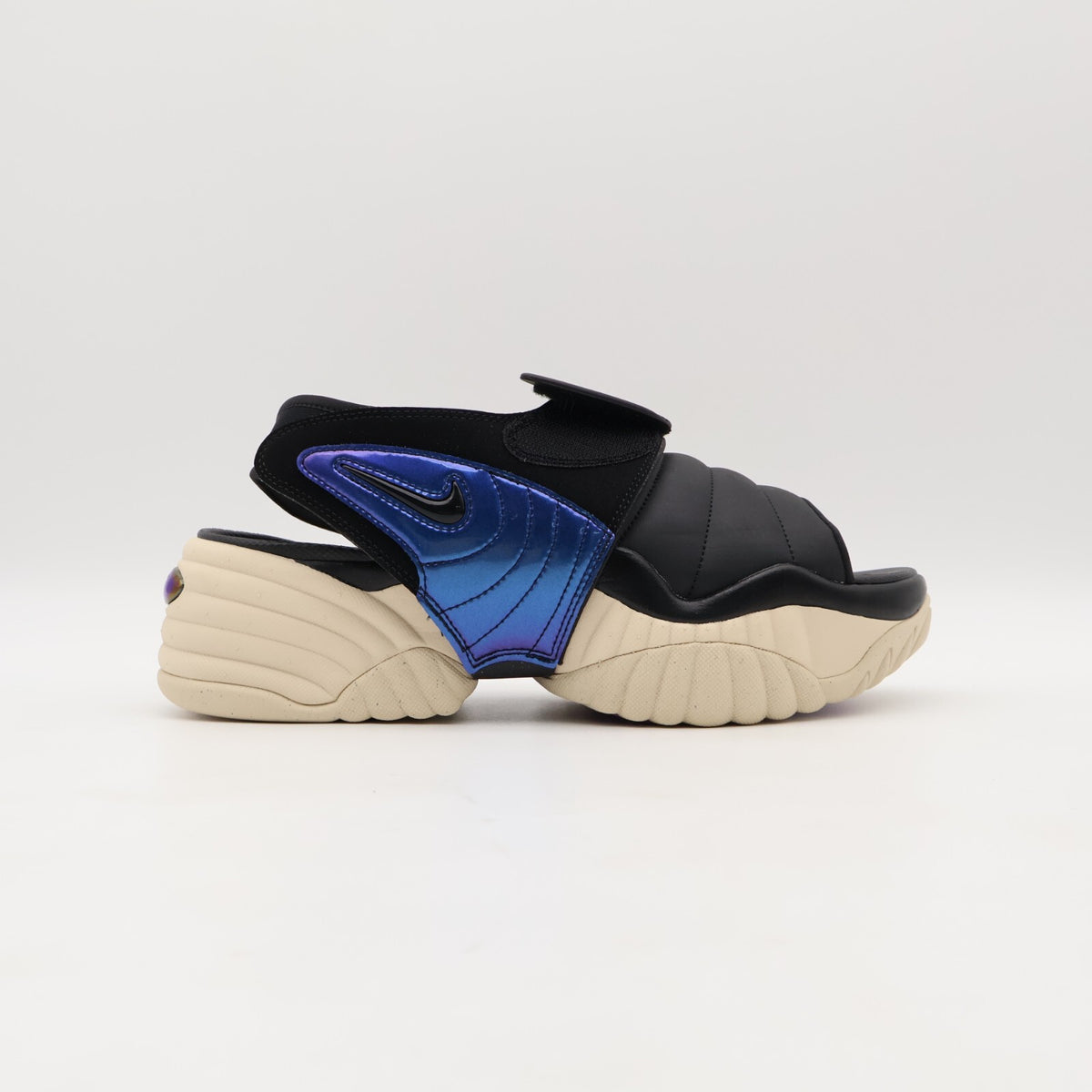 DV2136-900 Nike Air Adjust Force Sandal Black and Sanddrift (Women's)