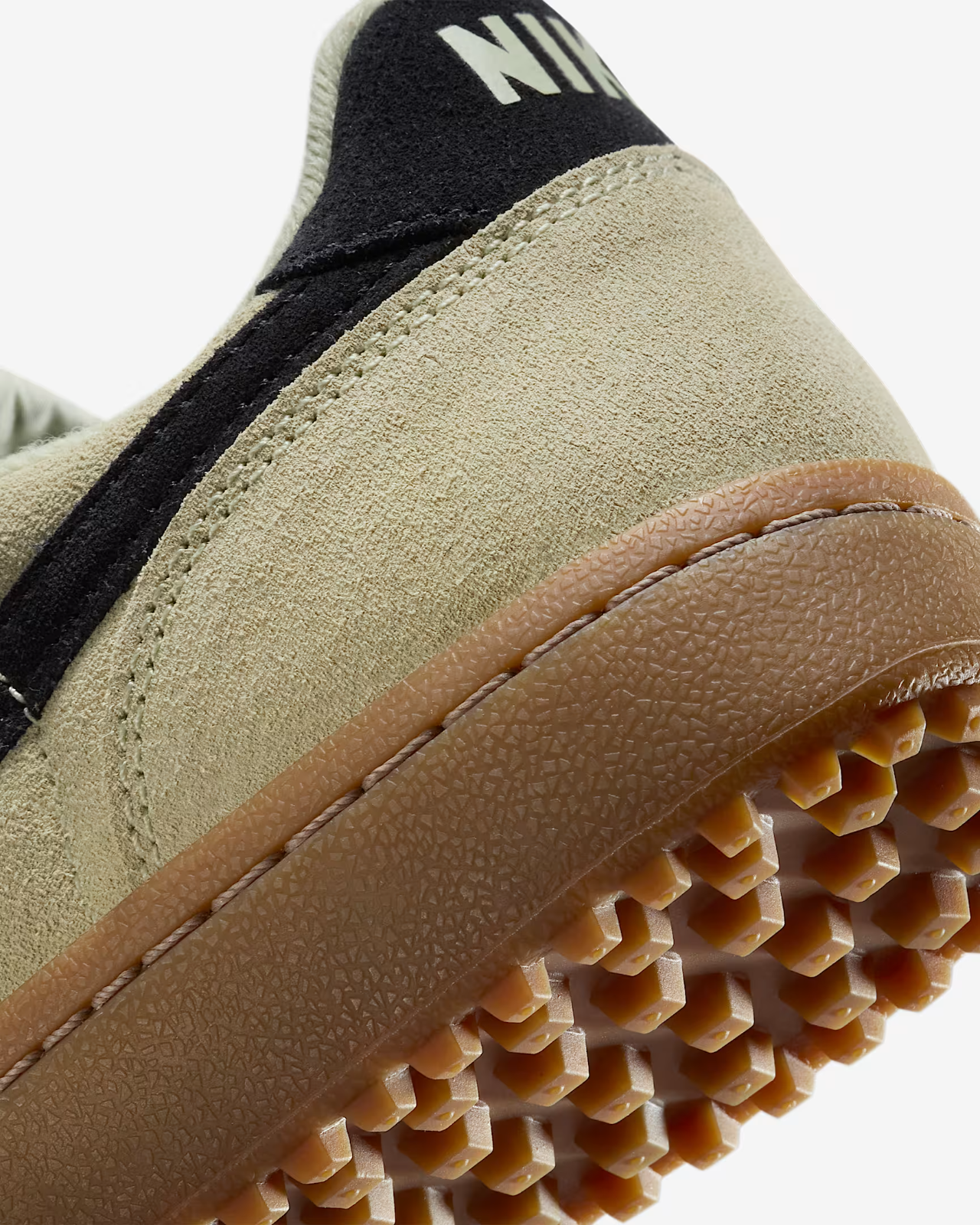 IF1743-301 Nike Field General Suede Shoes Olive Aura Gum Dark Brown (Women's)