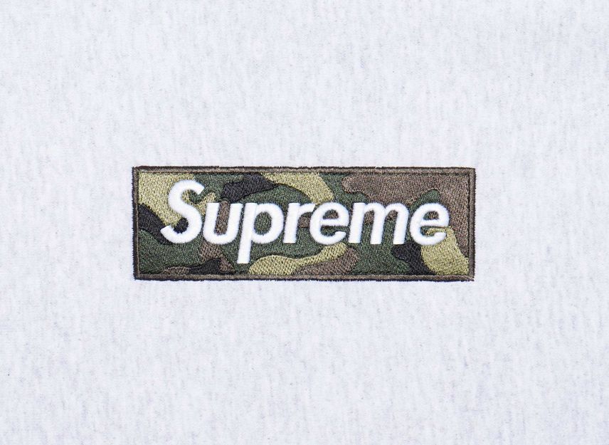 Supreme Box Logo Hooded Sweatshirt Ash Grey (23FW)