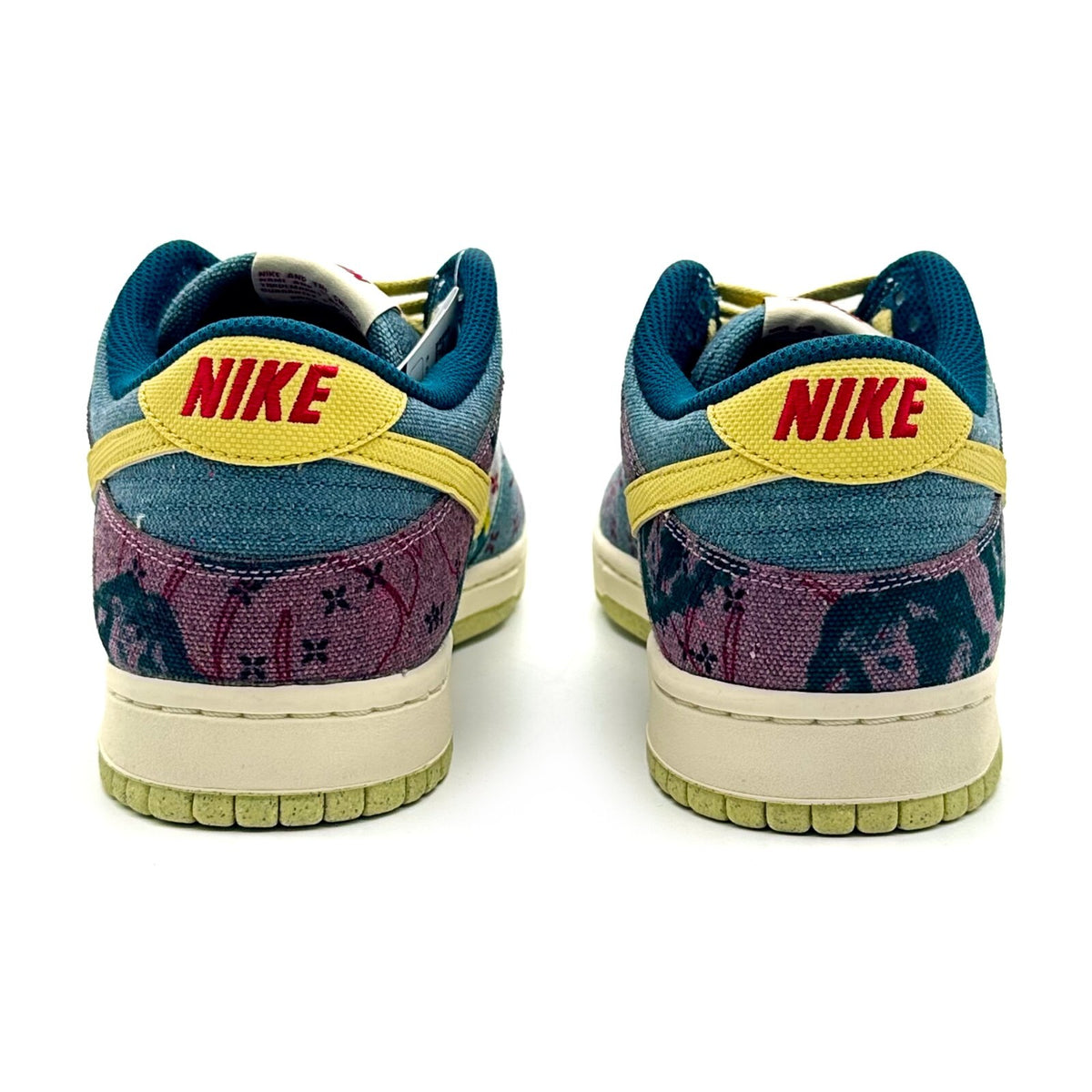 CZ9747-900 Nike Dunk Low Community Garden Midnight Turquoise Cardinal Red Lemon