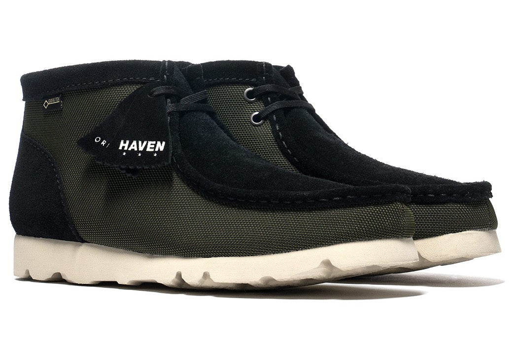 261454117075 HAVEN Ã Clarks Wallabee BT GORE-TEX Olive Combi (Men's)