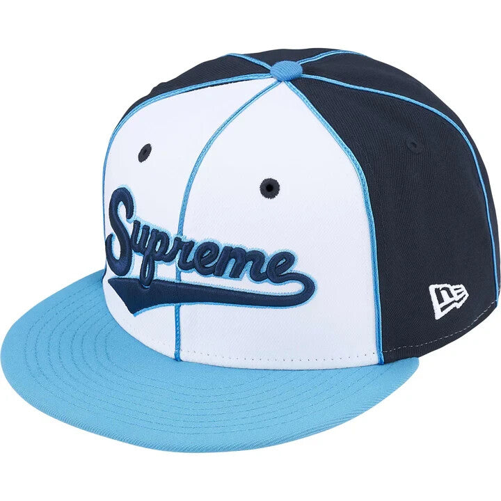 Supreme Piping Script Logo New Era Navy