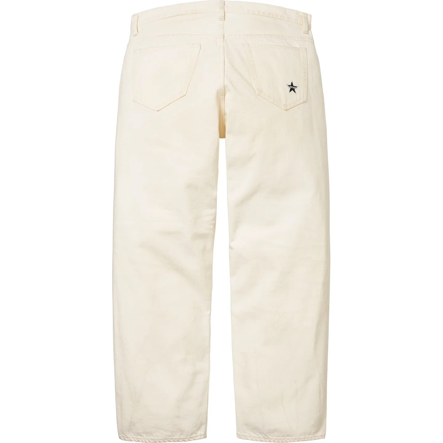 Supreme Distressed Loose Fit Selvedge Jean (26SS) Washed White