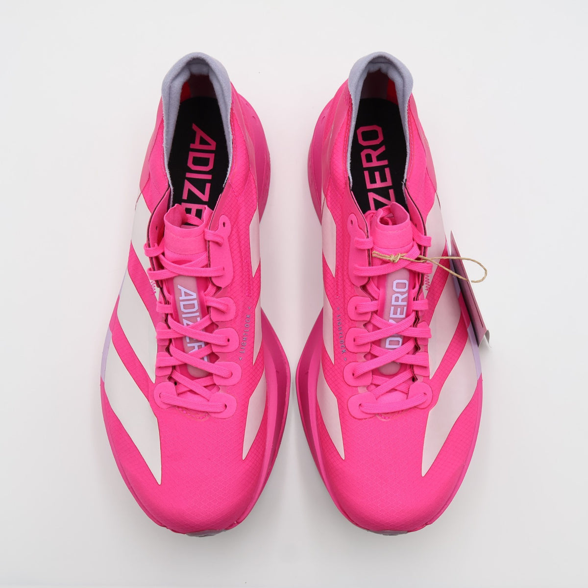 JR1269 adidas Adizero Adios Pro 4 Shock Pink Zero Metallic Aurora Plum (Men's)