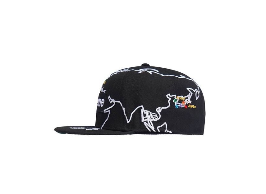 Supreme Worldwide Box Logo New Era Black