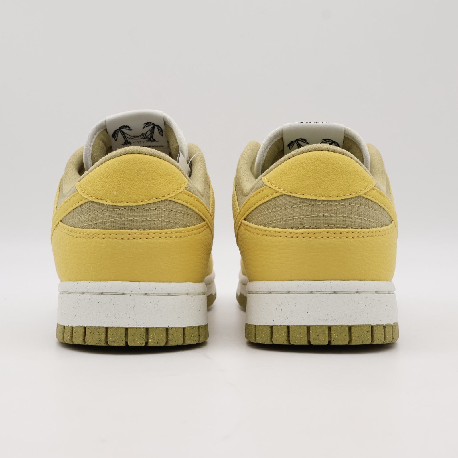 DV1681-100 Nike Dunk Low Sun Club White Yellow Wheat Grass Orange Sanded (Men's)