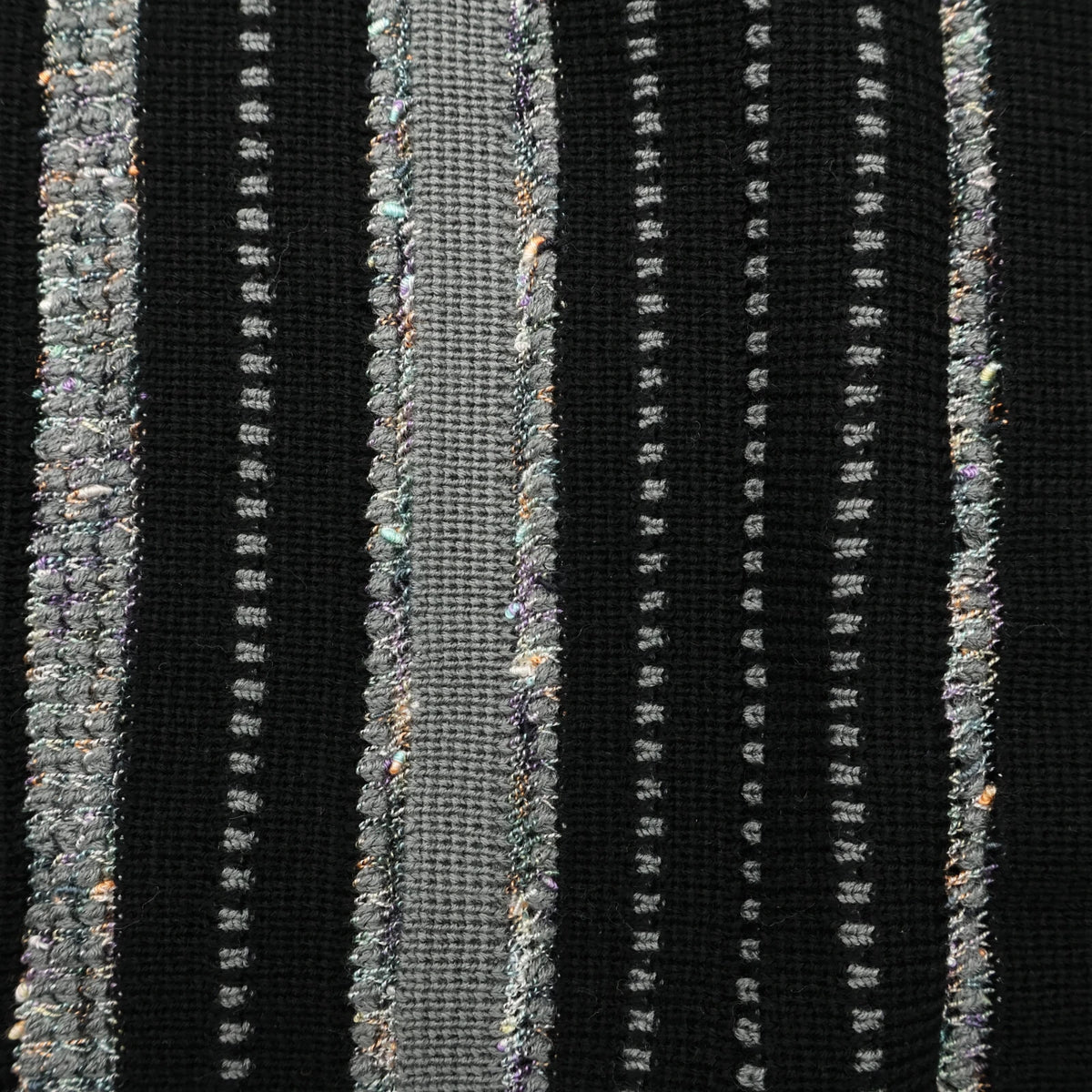 Supreme Speckle Stripe Zip Up Cardigan Black