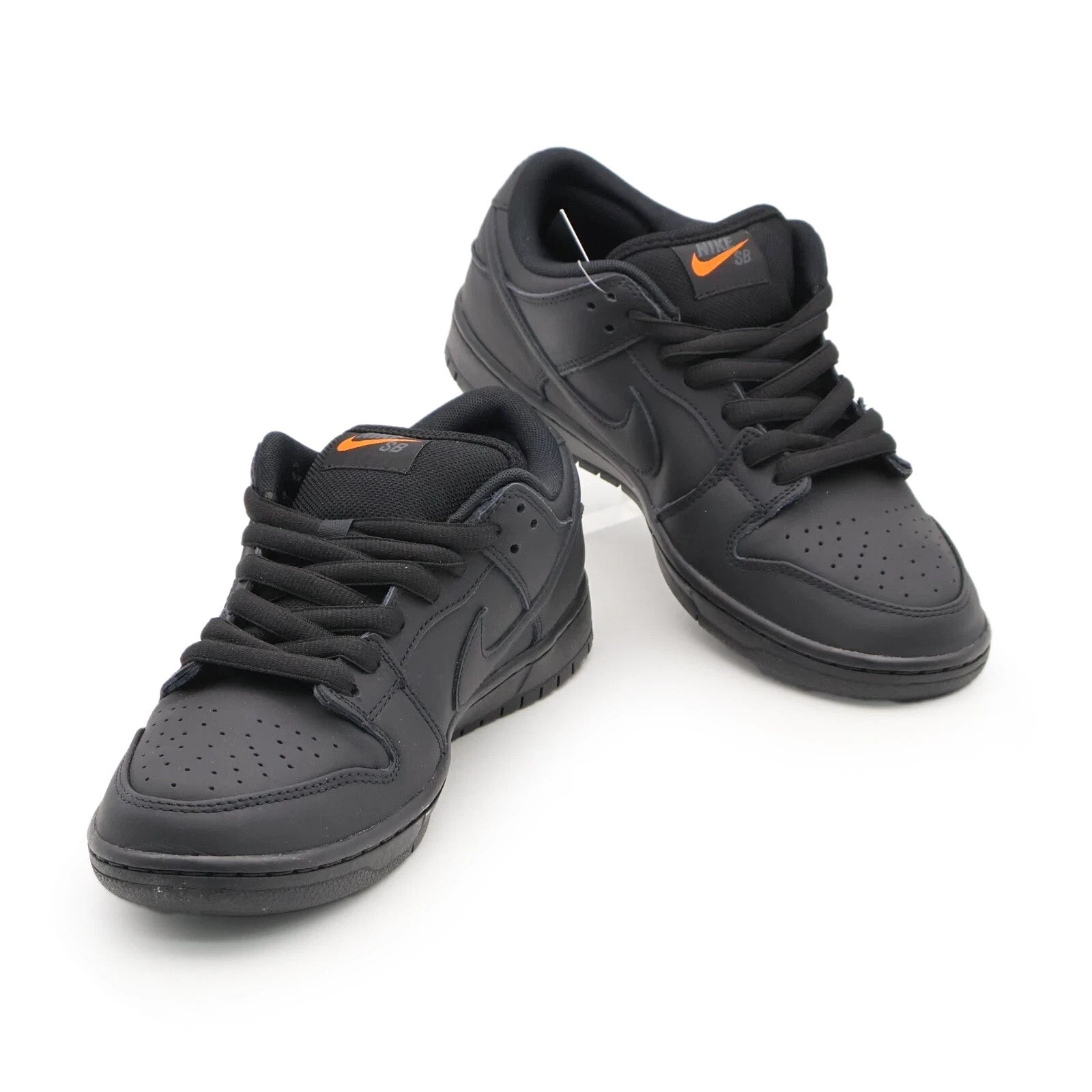 FJ1674-001 Nike SB Dunk Low Pro ISO Triple Black Anthracite Orange (Men's)