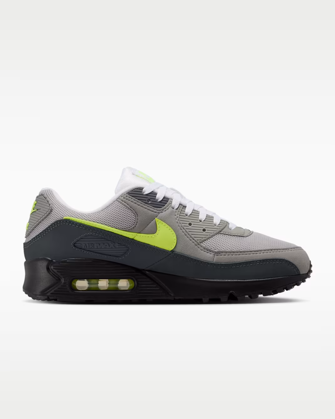 IQ0289-010 Nike Air Max 90 Black Neon Yellow (Men's)