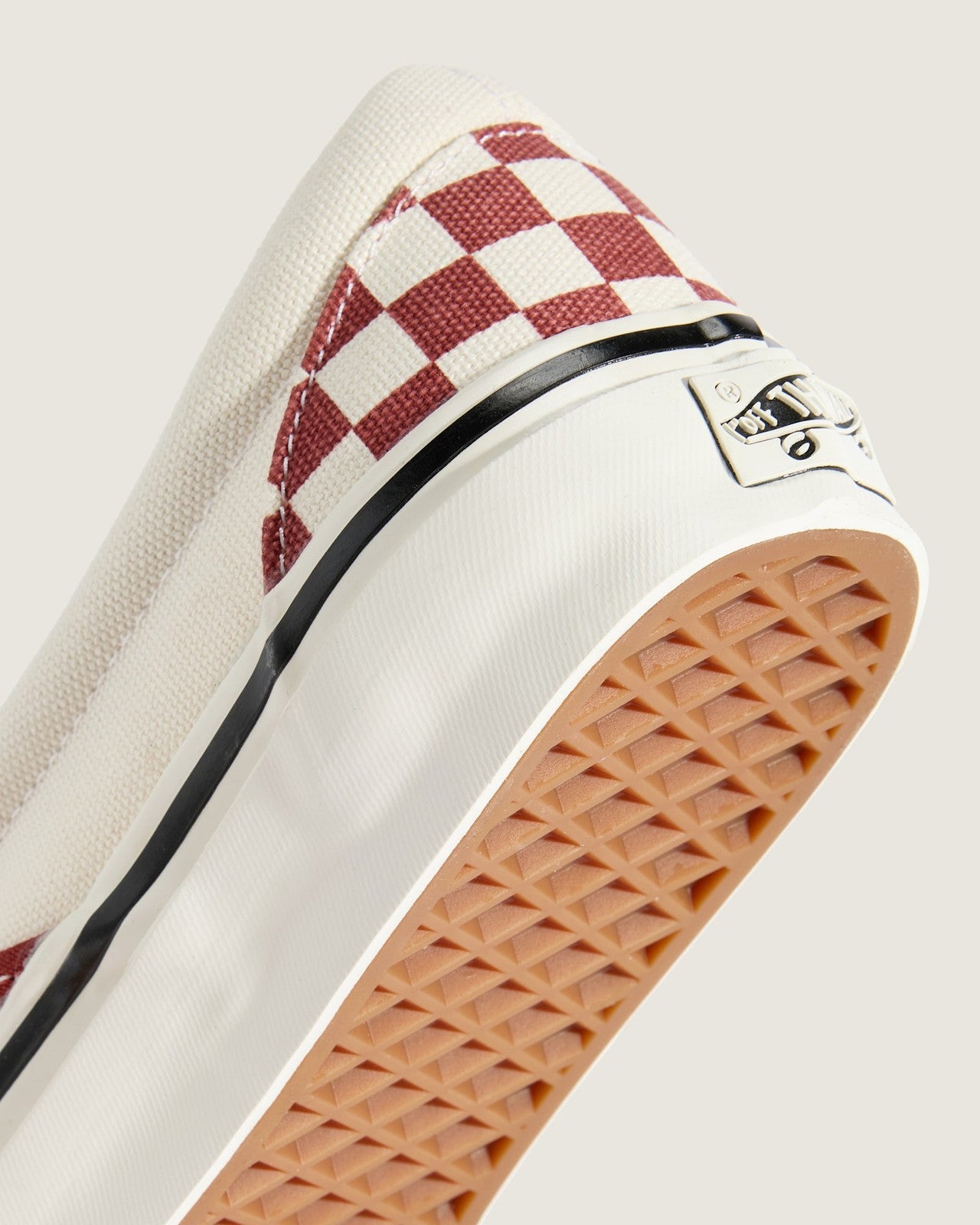 VN000D9PGWR Vans Premium Classic Slip-On 98 Checkerboard Poppy Ember Red (Men's)