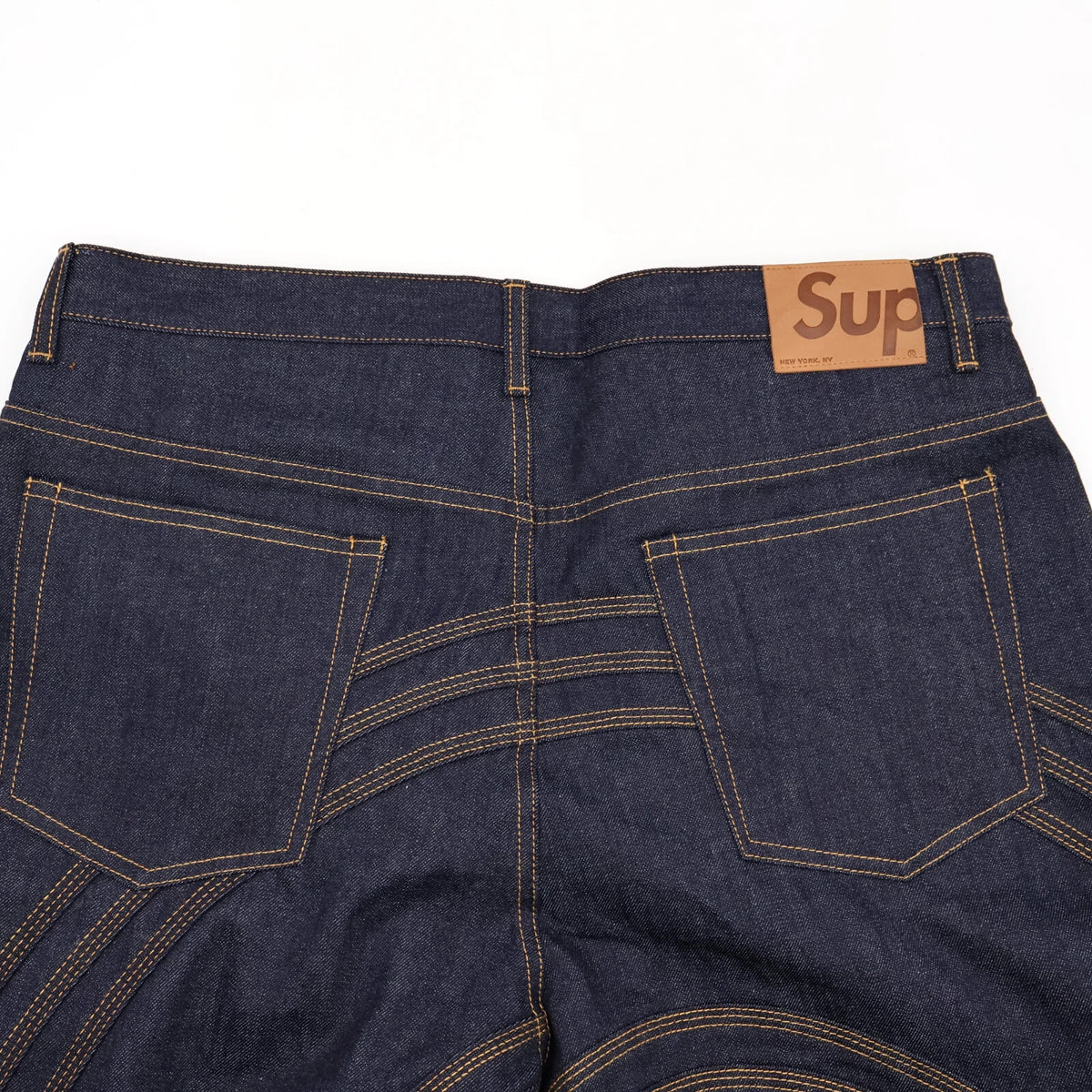 Supreme S Logo Rigid Baggy Jean Rigid Indigo