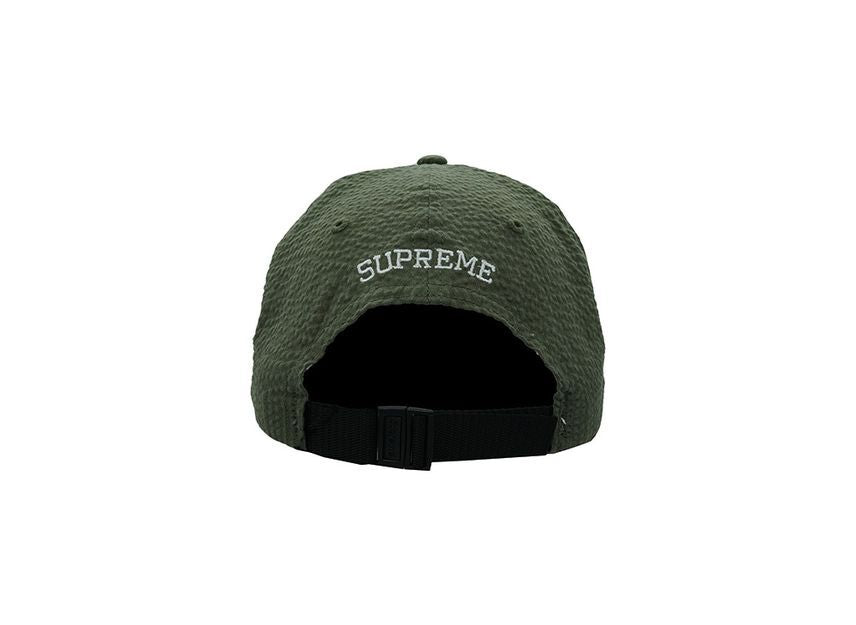 Supreme Seersucker S Logo 6-Panel Green