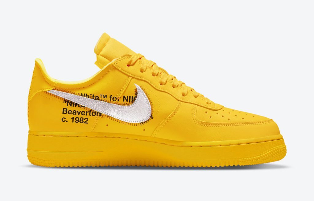 DD1876-700 Off-White Ã Nike Air Force 1 Low University Gold (Men's)