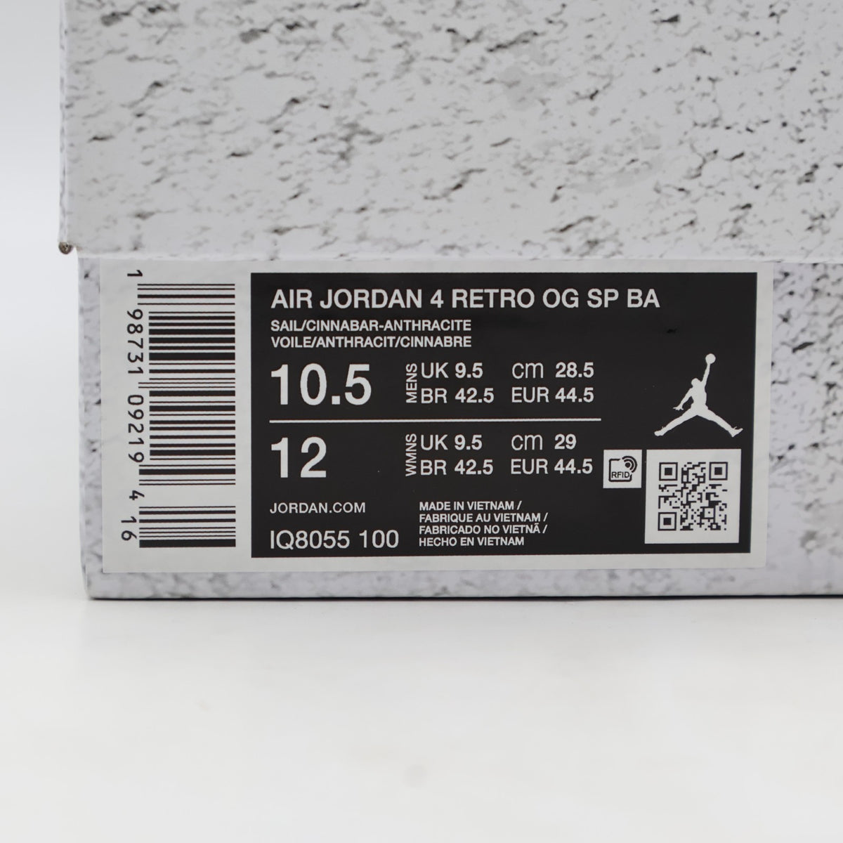 IQ8055-100 Nigel Sylvester Ã Nike Air Jordan 4 "Brick After Brick" (Men's)