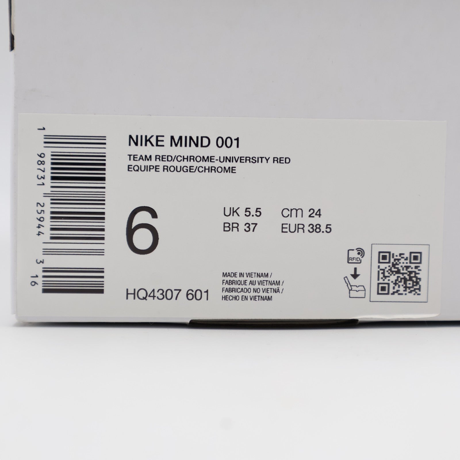HQ4307-601 Nike Mind 001 Mules Team Red (Men's)