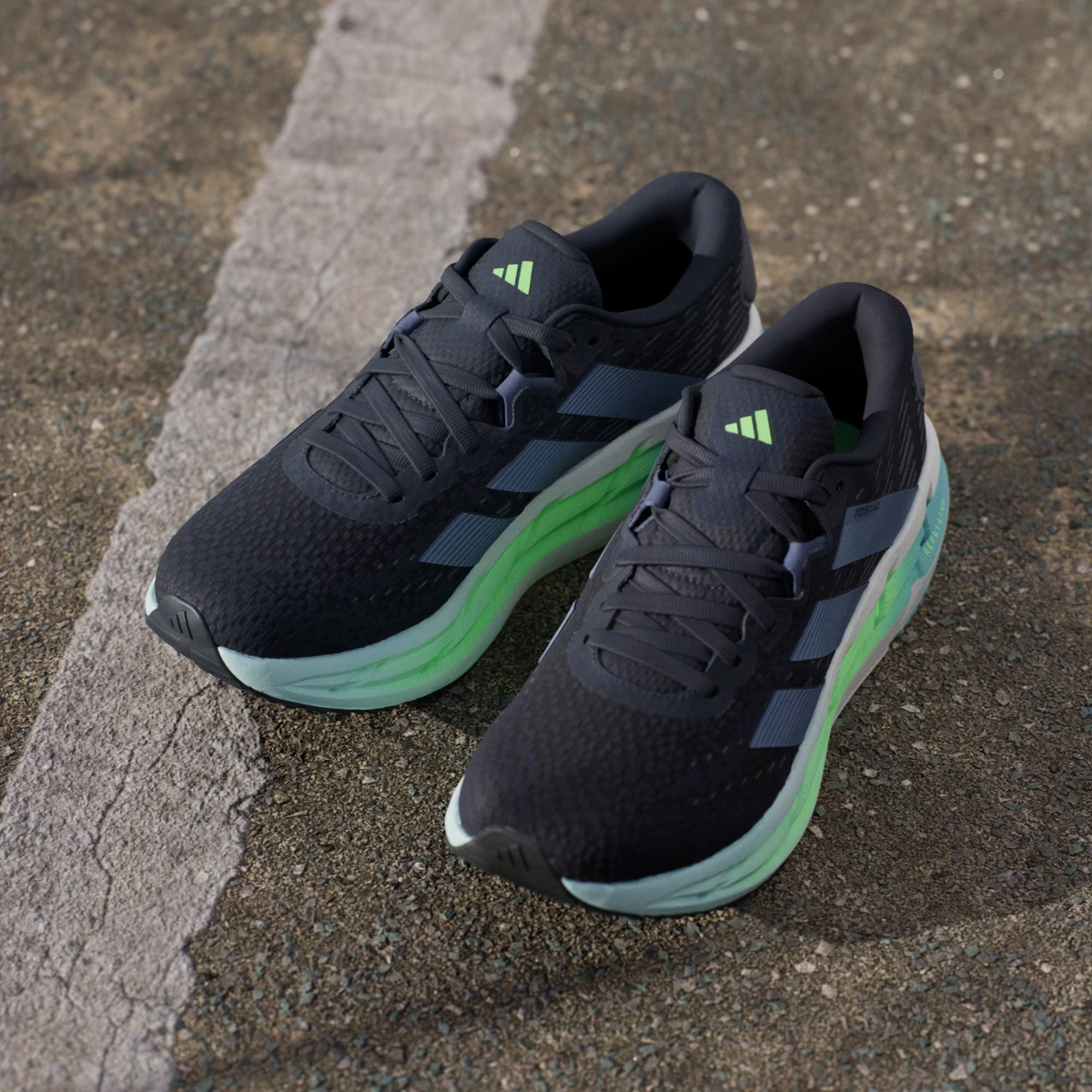 JR0310 adidas Adistar 4 Aurora Ink/Preloved Ink/Lime Burst (Men's)
