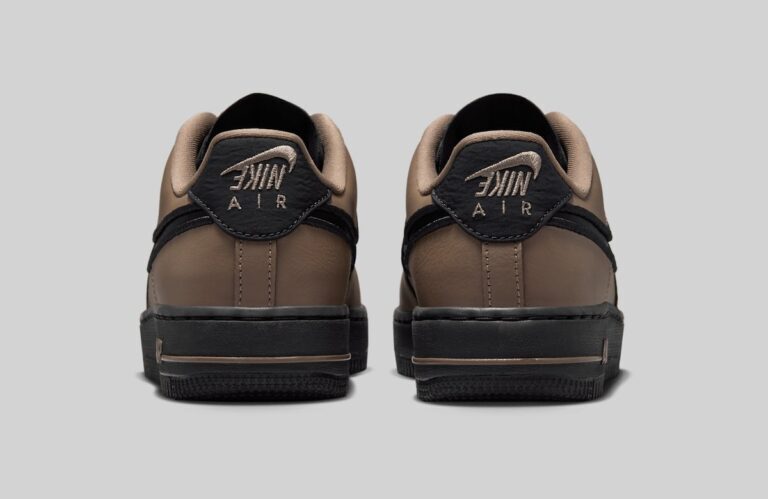 FJ7409-200 Nike Air Force 1 Dance Mink Brown Metallic Silver Black (Women's)