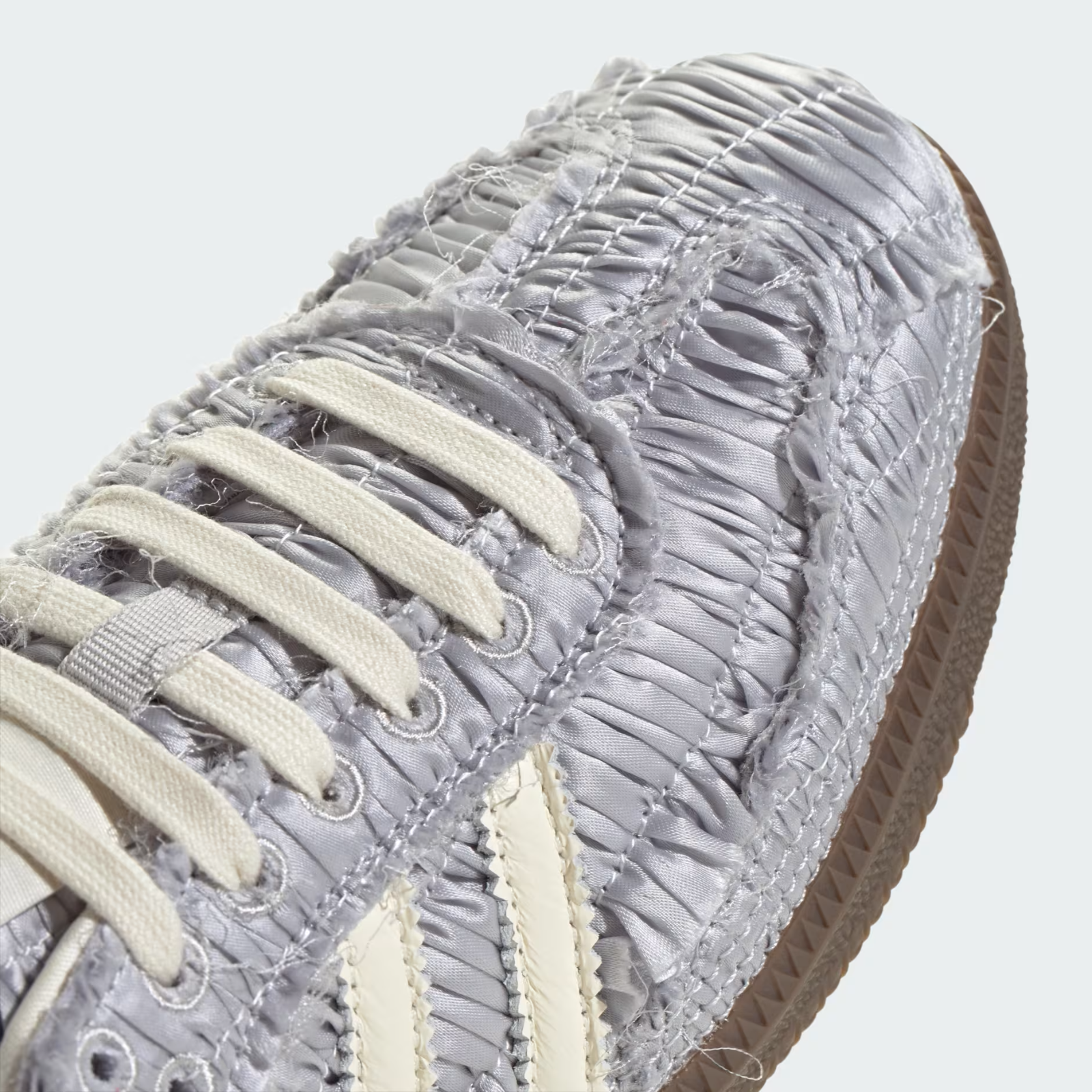 JP9283 Caroline Hu adidas Originals Samba Silver Metallic Cream White (Women's)