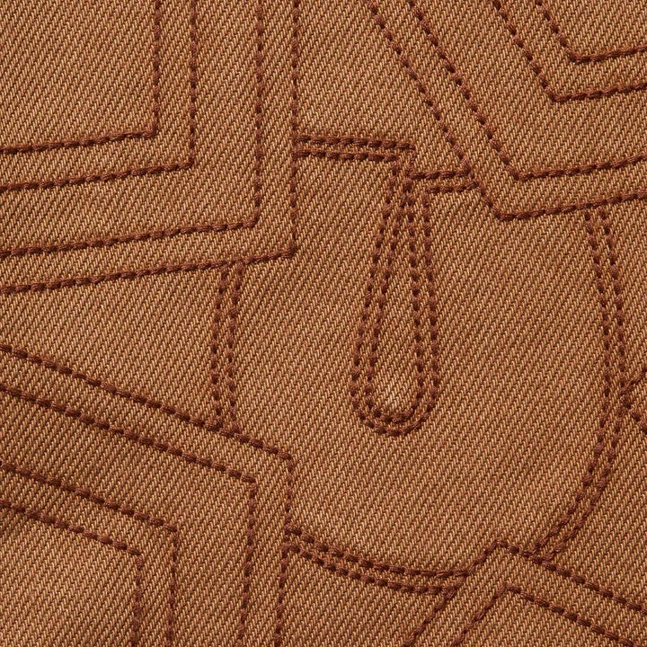 Supreme Stars Topstitch Baggy Jean Brown