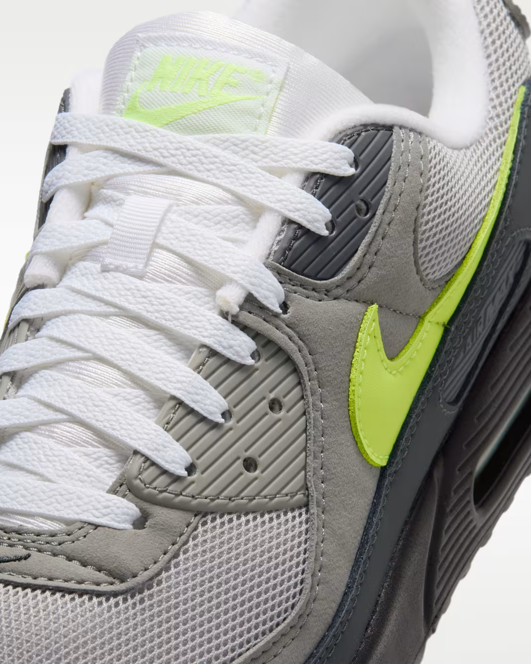 IQ0289-010 Nike Air Max 90 Black Neon Yellow (Men's)