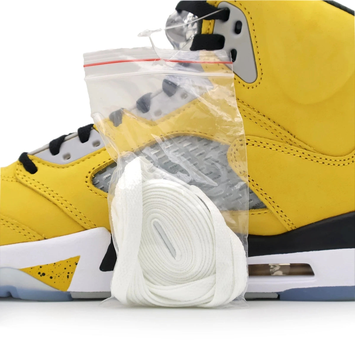 IO3372-700 Nike Air Jordan 5 Retro Tokyo 23 Yellow Wolf Grey Black (Men's)